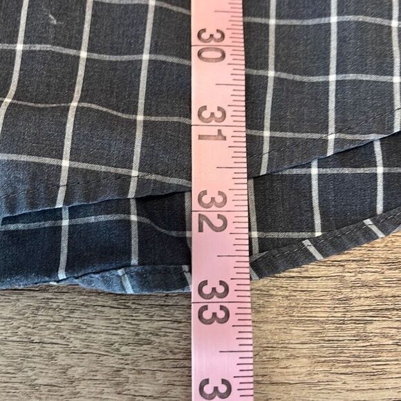 Set of 2 Croft & Barrow Mens Easy Care Plaid Button Down Shirt Gray Black XXL - Picture 9 of 9